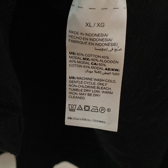 Soma Button Up Coverup‎ Tunic Roll Tab Long Sleeve Black Gauze Gauzy Size XL - Picture 7 of 8